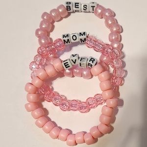 Best Mom Ever Beaded Bracelets